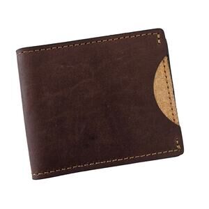Main Street Forge Brown Leather Front Pocket Slim Bi-fold Wallet $54 Basic Mens